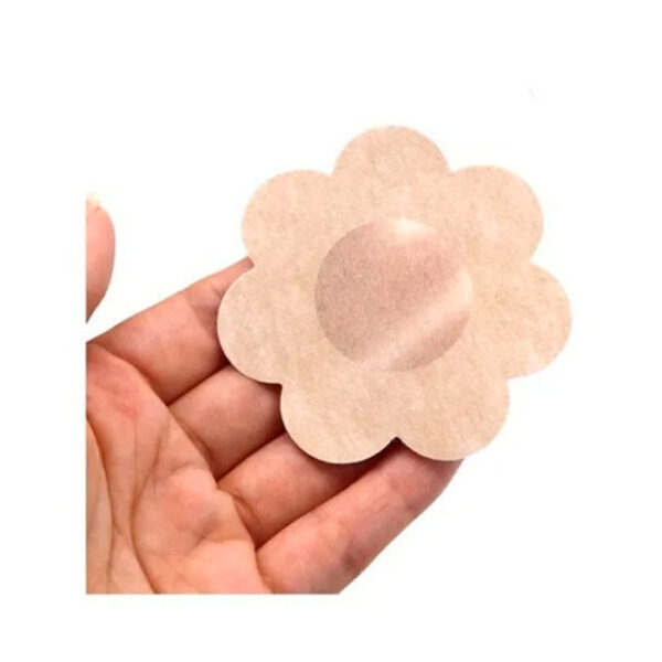 Cubre Pezones Flor Piel